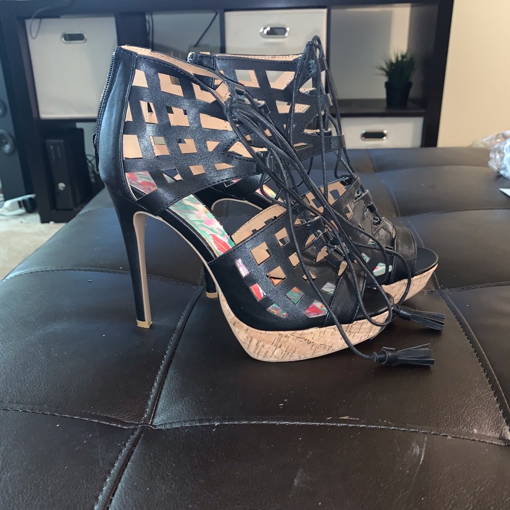 Lace up heels
